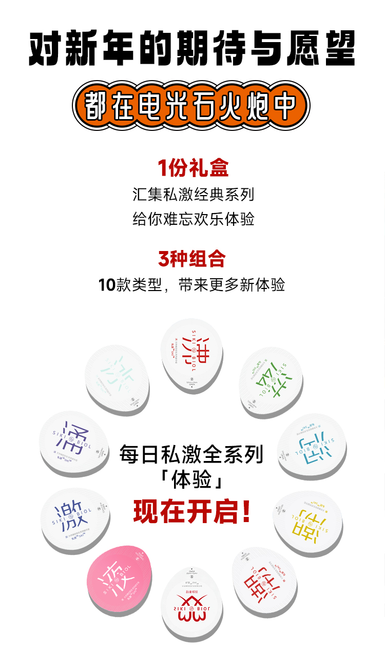 SIKI私激新春限量电光石火炮礼盒安全套 26